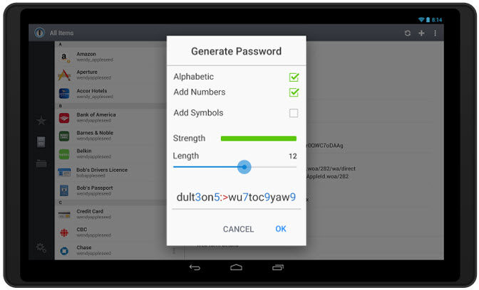 Android के लिए 1Password