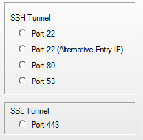 Terowong AirVPN SSL / SSH