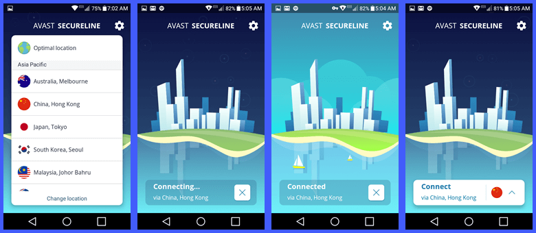 Sigurnosna veza za Android aplikaciju Hong Kong