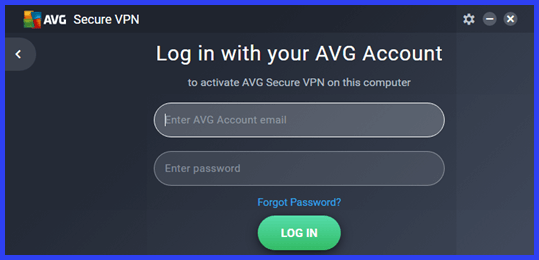 AVG VPN შესვლა