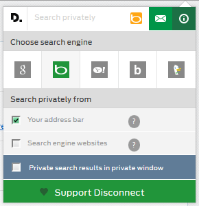 Disconnetti Cerca browser