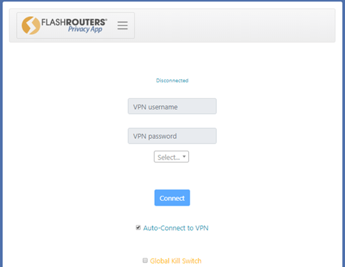 FlashRouters Privacy-app