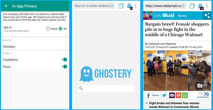 Ghostery untuk android