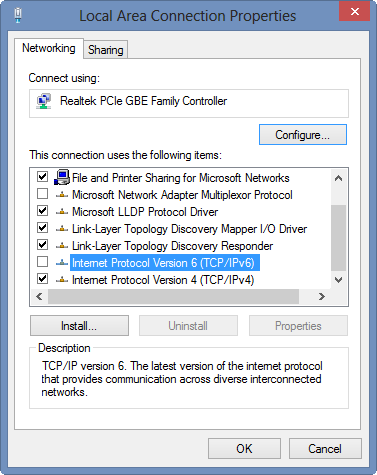 Windowsネットワーク接続
