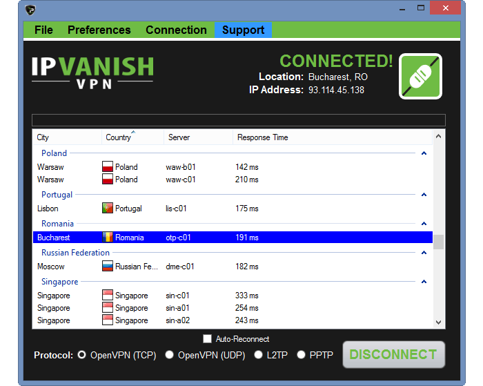 לקוח VPN IPVanish