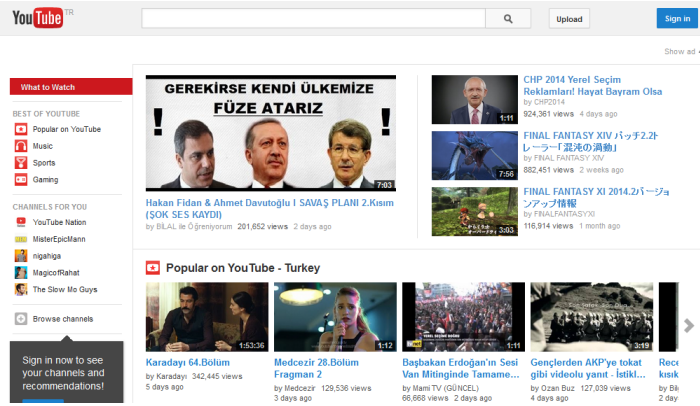 YouTube Turcija