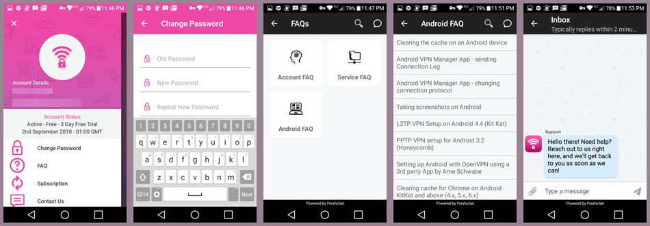 MPN Android lietotnes izvēlne1