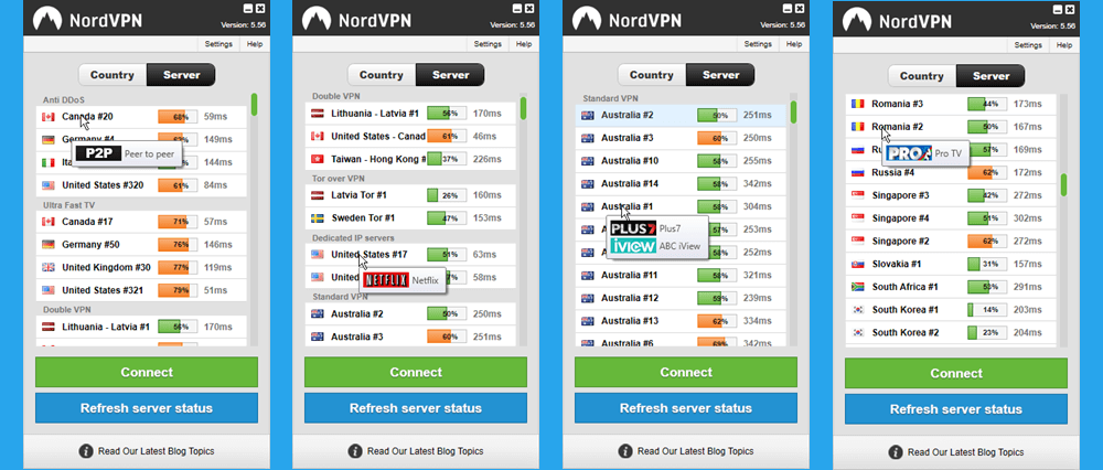 NordVPN-servers