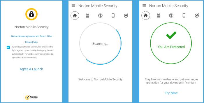Norton Security untuk pengimbasan Android