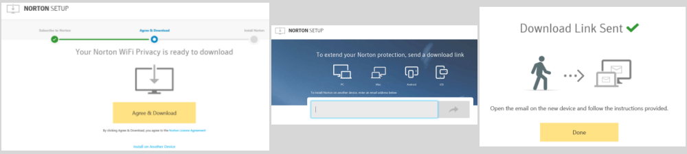 Memasang Privasi Norton WiFI pada Peranti Lain