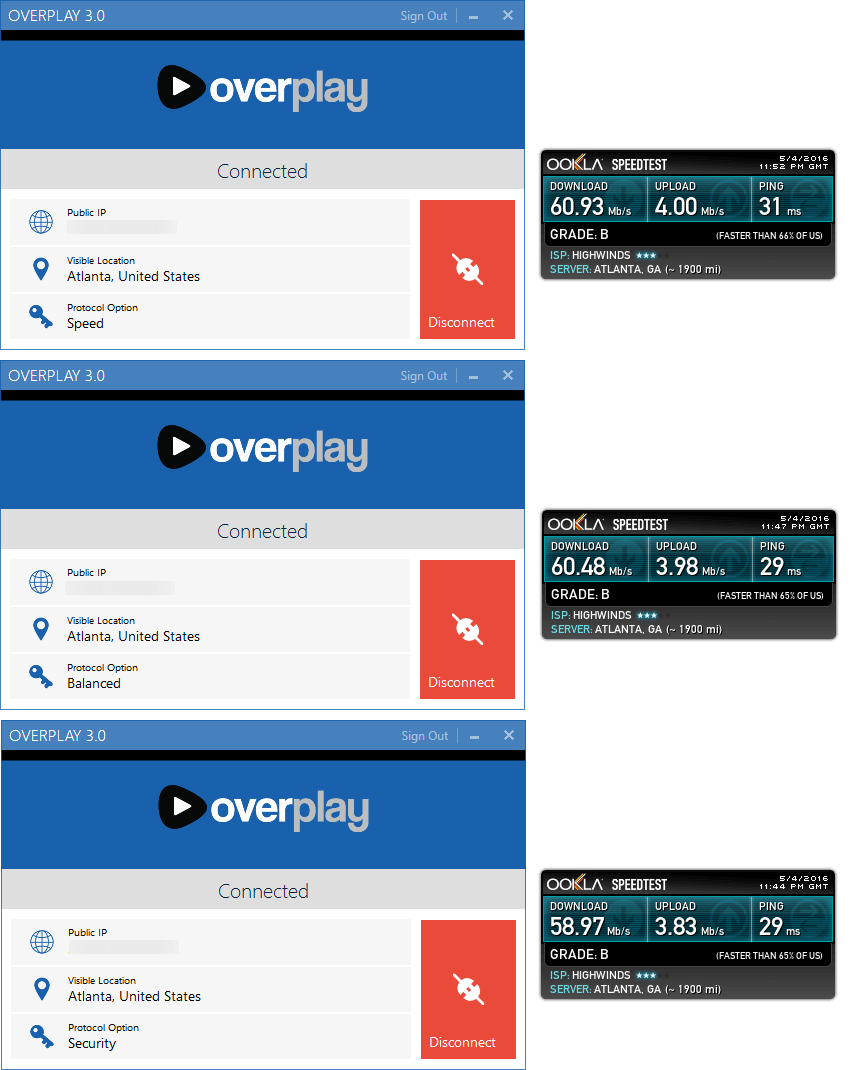 OverPlay Windows暗号化レベル