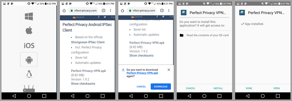 Menginstal Aplikasi VPN Privasi Sempurna untuk Android