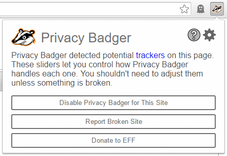 Badger Privasi untuk Chrome
