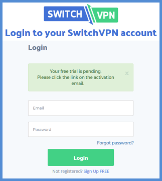 SwitchVPN 3-daagse proefperiode