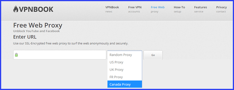 VPNBook SSL Proxy Web