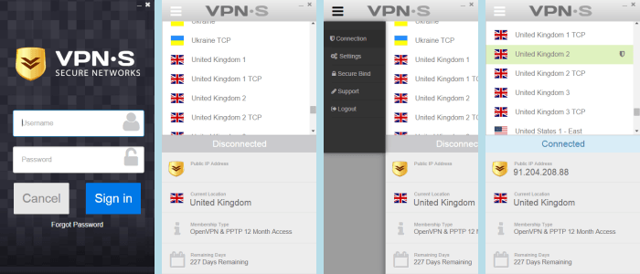 VPNSecure विंडोज क्लाइंट