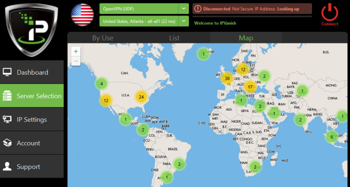IPVanish विंडोज क्लाइंट v2.0