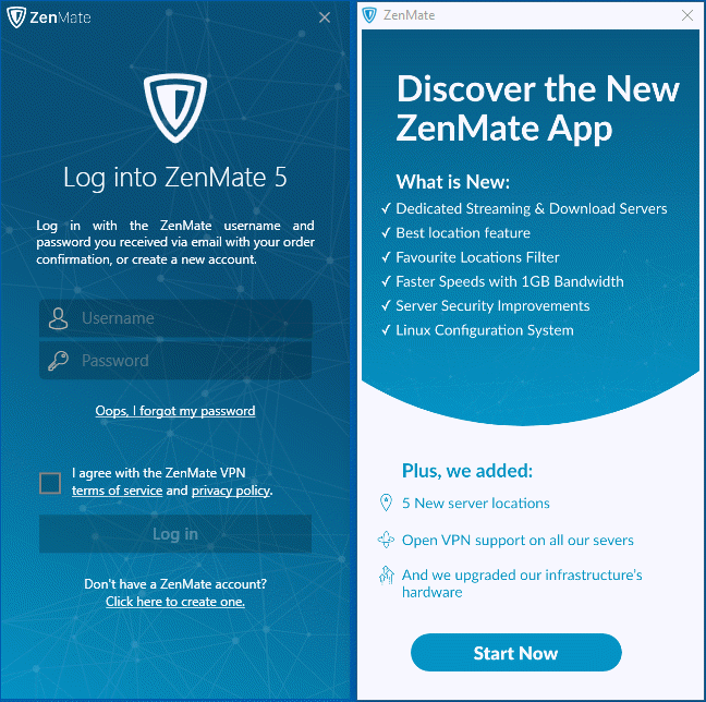 ZenMate Windowsログイン
